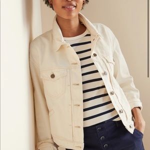 Old Navy White Denim Jean Jacket